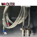 ss304 flexible insulated braid shielding cable platinum wire thread rtd thermal resistance manufacturer pt100